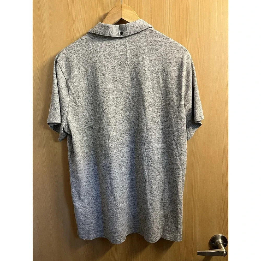 Rag & Bone Standard Issue Polo Short Sleeve Shirt X-Large Mens Grey Cotton - Picture 5 of 12